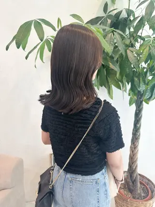 ミディアム カラー 🌼透明感艶カラー オリーブ🌼河村咲のヘアスタイル