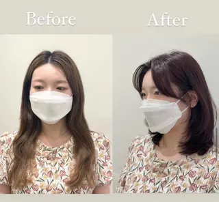 ミディアム ❤︎︎韓国ヘア❤︎︎ 𝑺𝒉𝒊𝒉𝒐のヘアスタイル