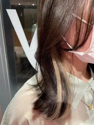 セミロング カラー 💖美髪矯正／透明感 カラー💖のぞみのヘアスタイル
