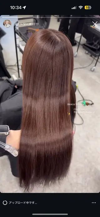 カラー 透ける透明感カラー 🤍anju🎀のヘアスタイル