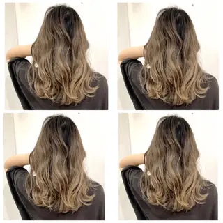 セミロング カラー 京都大人女性ショート 徒歩1分/秋山のヘアスタイル