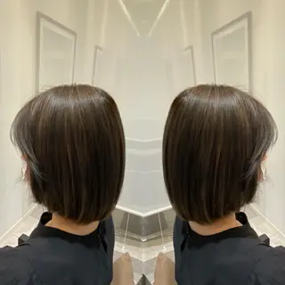 ミディアム カラー 美髪矯正/ 伊藤 更のヘアスタイル