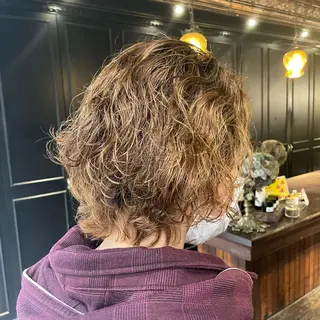 ショート パーマ ヘアアレンジ 似合わせカラー / レイヤーMADOKAのヘアスタイル