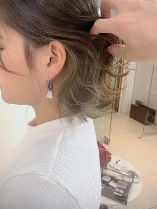 ショート カラー SAKURA 原宿所属・なかの たくみのヘアスタイル