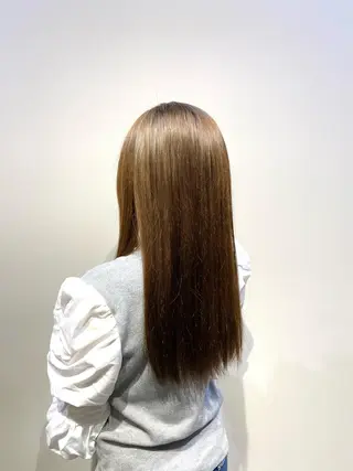 ロング カラー レイヤーカット/栄/ 顔周り/キトウモエノのヘアスタイル