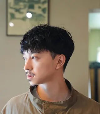 ショート パーマ メンズカット✂️ パーマ🌀 サトエリのヘアスタイル