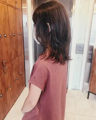 ミディアム 鎌倉 彩のヘアスタイル