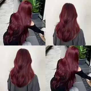 ロング カラー 韓国×ワンホン 艶カラー/ハヅキ🎀のヘアスタイル