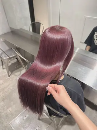 ロング カラー ハイトーン･髪質改善 MIOKAのヘアスタイル