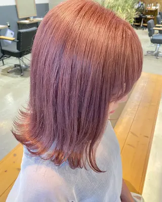 ミディアム カラー 🩷🍭中津・梅田 エリア🍬💜のヘアスタイル
