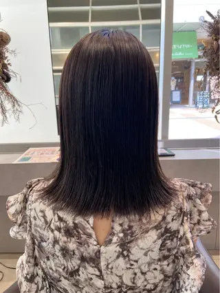 ミディアム カラー カットモデル募集 ロロネー三国のヘアスタイル