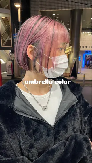 カラー 暖色カラ-ෆ˚顔周り 🎀ོ白岩亜実🎀ོのヘアスタイル