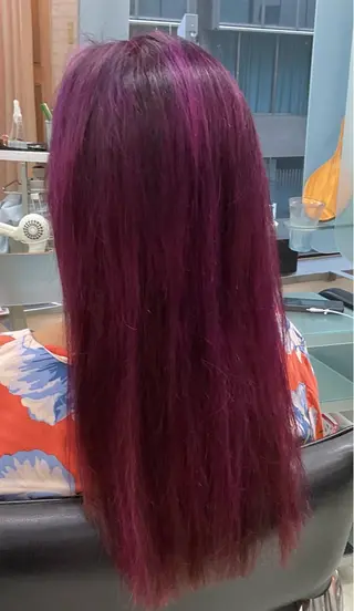 ロング カラー ヘアアレンジ au美容室所属・au栄矢場町 水素髪質改善Tのヘアスタイル