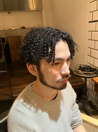 パーマ メンズ MANON BY  H所属・Watarai Yuukiのヘアスタイル