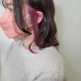 ミディアム 🇰🇷透明感×ハイ トーン🌟tomoのヘアスタイル