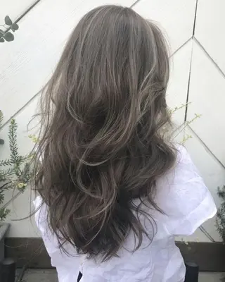 ロング レイヤー×ツヤカラー 渋谷/kougaのヘアスタイル
