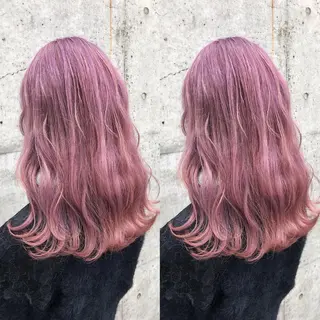 ロング カラー ヘアアレンジ メンズ キッズ 💟Chloe原宿店 🩶ハイトーンのヘアスタイル