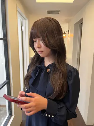 ロング カラー るな/暖色、 ベージュカラー🎀のヘアスタイル