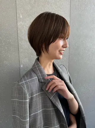 ショート 透明感カラー　中嶋 将城のヘアスタイル