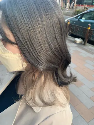 セミロング カラー 勝野 優佳のヘアスタイル