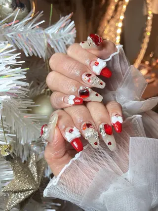 ネイル 23時まで❤︎韓国、 ワンホンネイルのネイルデザイン