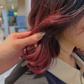 ミディアム 店長ハイトーンカラー 柞山史奈のヘアスタイル