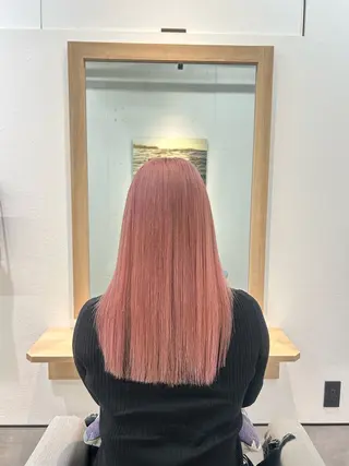 ロング punel原宿所属・ダメージレスカラー /ひなののヘアスタイル