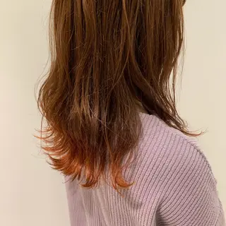 セミロング カラー MASHU所属・鳥越 一希のヘアスタイル