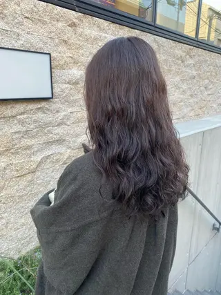 セミロング パーマ ✨透明感カラー✨ 🦖佐々木未来🦕のヘアスタイル