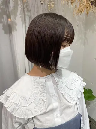 ミディアム 仙田 遥のヘアスタイル