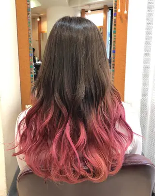 ロング カラー 韓国ヘア🤍髪質改善 🇰🇷AKANEのヘアスタイル