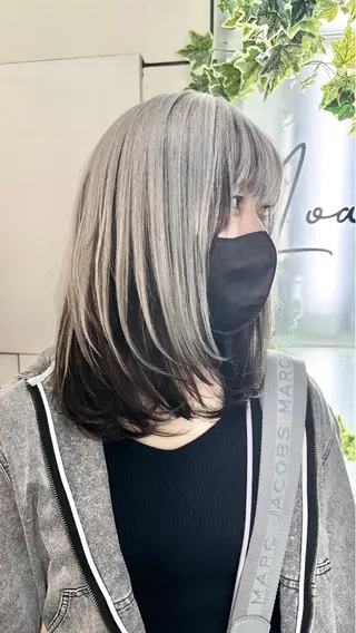 ミディアム カラー &so. アンドソー所属・バレイヤージュ/ 小泉じょうのヘアスタイル