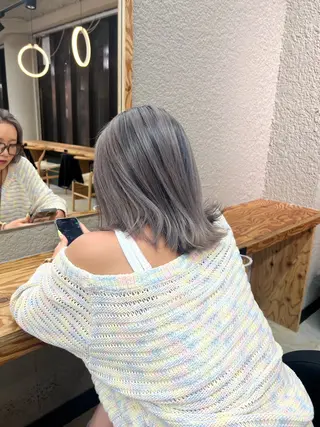 セミロング カラー 💖梅田レイヤー💖 副店長Tsubasaのヘアスタイル