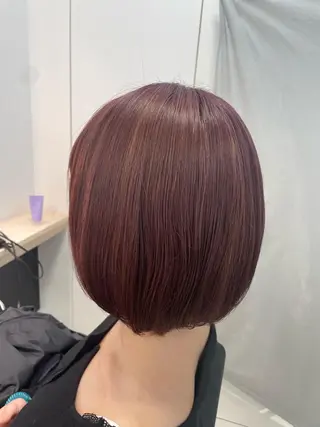 ミディアム カラー クロスパーマ/うる艶 カラー/Kurumiのヘアスタイル