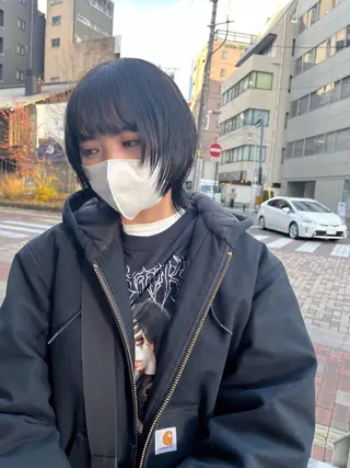 ショート 尾崎隼大 レイヤー/韓国ヘアのヘアスタイル