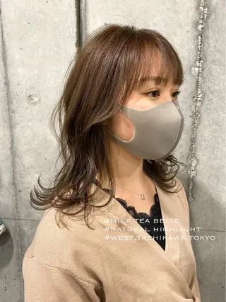 ミディアム カラー 竹嶌 健吾のヘアスタイル