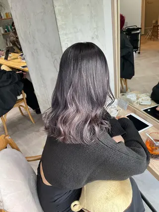 セミロング ✨透明感カラー 恵比寿HAYATO✨のヘアスタイル