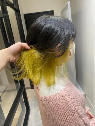 ミディアム カラー 🍑艶髪✖️暖色系 ✨momoka🍑のヘアスタイル