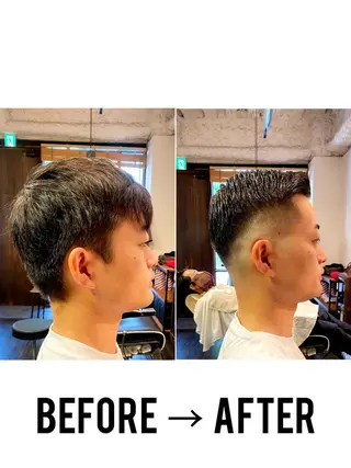 メンズ 早稲田/メンズ専門 /フェード/葛西裕季のヘアスタイル