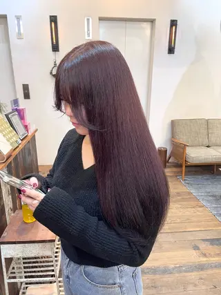 ロング Belle 並木通り店所属・rena/ パーマ/カラーのヘアスタイル