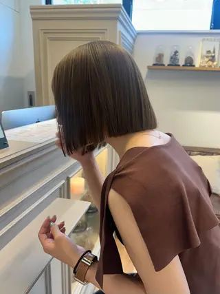 ショート カラー REINA☁️透明感 カラー/ぷつっと♡のヘアスタイル