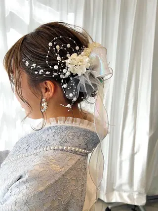 ミディアム ヘアアレンジ 池田 みのりのヘアスタイル