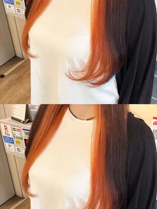 ミディアム カラー ヘアアレンジ N° +aero 横浜のヘアスタイル