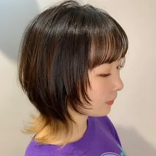 ミディアム カラー "小顔カット" Fuko.のヘアスタイル