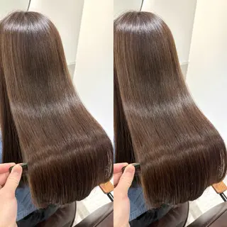 ロング カラー eN° by youres hair 銀座店所属・髪質改善/白髪ぼかし /銀座艶カラー/森田のヘアスタイル