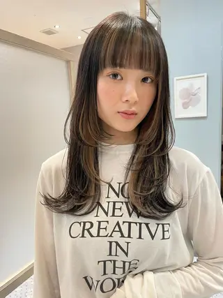 ロング カラー ヘアアレンジ 女性スタイリスト専門サロン Zina 天神所属・NANA／trend style🕊🍑のヘアスタイル