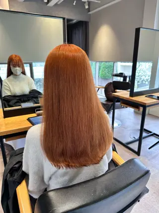 ロング カラー 韓国風/オシャレ /縮毛矯正/滝口琴未のヘアスタイル