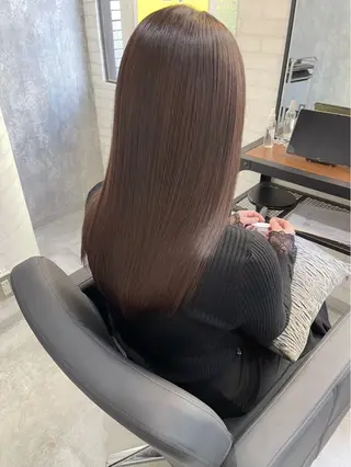 ロング カラー 蓮/髪質改善 /艶カラー/トレンドのヘアスタイル