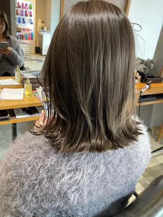 ミディアム カラー Nagisa. /ニュアンスパーマのヘアスタイル