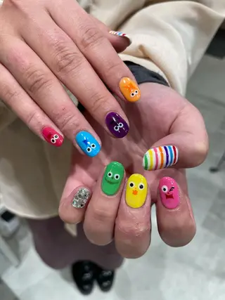 カラー ネイル マツエク・マツパ 韓国マツエク/まつパ 🎀misaki🎀のマツエク・マツパデザイン